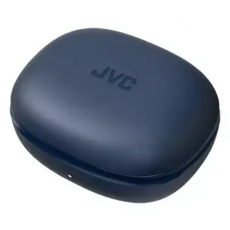 Į ausį įdedamos ausinės JVC HA-EC25TAU — True Wireless, Bluetooth 5.1, IPX5, užkabinamos už ausies, 6 mm tvarkyklės, 30 h su dėklu, mėlynos