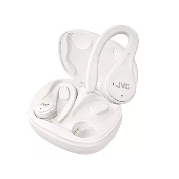 JVC Sports TWS White belaidės ausinės, TWS, 20–20000 Hz, skambučiams/muzikai, 6,8 g, baltos