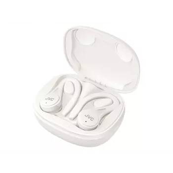 JVC Sports TWS White belaidės ausinės, TWS, 20–20000 Hz, skambučiams/muzikai, 6,8 g, baltos