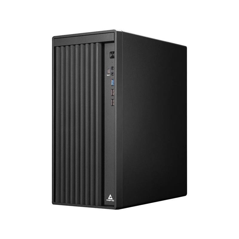 Korpusas CHIEFTEC BS-20B-OP Midi Tower, juodas, microATX/Mini-ITX, 2x 3,5 colio, max GPU 27 cm, 1x 5,25 colio lizdas, USB-C