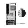 Korpusas CHIEFTEC BS-20B-OP Midi Tower, juodas, microATX/Mini-ITX, 2x 3,5 colio, max GPU 27 cm, 1x 5,25 colio lizdas, USB-C