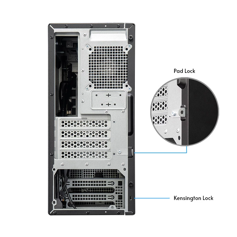 Korpusas CHIEFTEC BS-20B-OP Midi Tower, juodas, microATX/Mini-ITX, 2x 3,5 colio, max GPU 27 cm, 1x 5,25 colio lizdas, USB-C