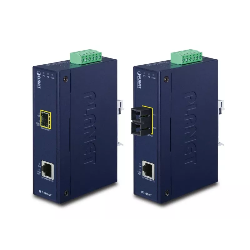 PLANET IFT-802T Pramoninis Ethernet keitiklis SC kelių režimų