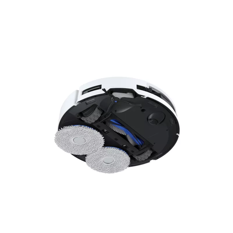 Robotinis dulkių siurblys ir šluostė Ecovacs Deebot T50 Pro Omni – 185 min veikimo laikas, 6400 mAh baterija, 3 L bazės dulkėms talpa, D-ToF lidar navigacija, šlapias valymas, 9 mm įveikimas
