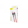 BASEUS Cafule greitojo įkrovimo laidas – USB-A į USB-C 2A – 2 m – Raudonas (Nailoninis pynimas)