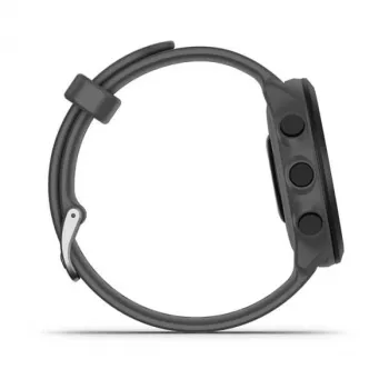Išmanusis laikrodis GARMIN Forerunner 55, apvalus 42 mm korpusas, pilka spalva, silikoninis dirželis, GPS/GLONASS/Galileo, 5 ATM atsparumas vandeniui