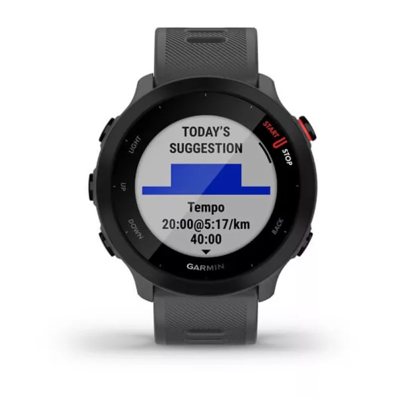 Garmin Forerunner 55 išmanusis laikrodis, GPS, 42 mm, pilkos spalvos