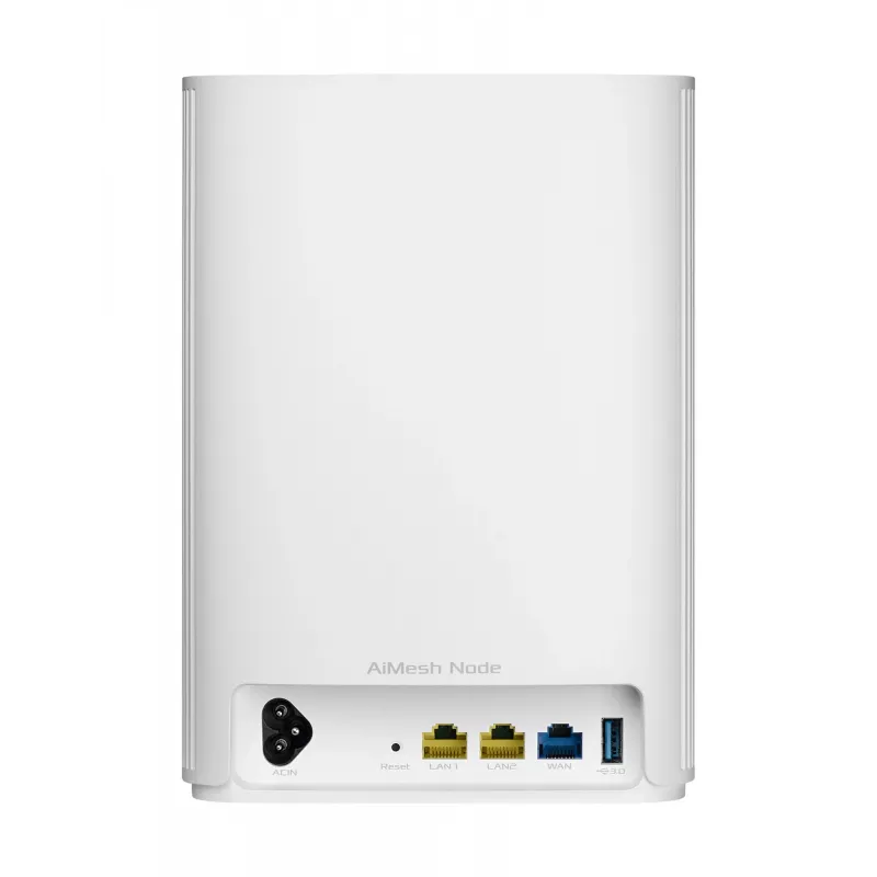 ASUS ZenWiFi AX Hybrid (XP4) (1 vnt.) Dviejų juostų (2,4 GHz / 5 GHz) Wi-Fi 6 (802.11ax) Baltas Vidinės antenos