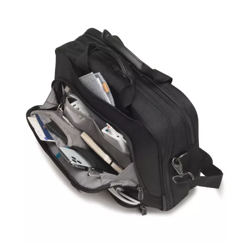DICOTA Eco Top Traveller PRO - Dėklas nešiojamam kompiuteriui 12-14.1 colių - Juoda / 1680d Rpet Poliesteris