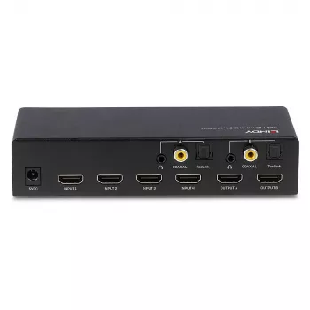 AV matricinis perjungiklis Lindy 4x2 HDMI 4K60 matrica
