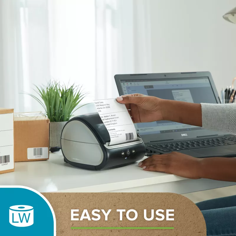 DYMO Authentic LabelWriter didelės talpos siuntų etiketės | (59 mm x 102 mm) | 2 rulonai po 575 lengvai nuimamų etikečių (1 150 siuntų etikečių) | lipnios | skirtos LabelWriter 4XL/5XL etikečių spausdintuvams