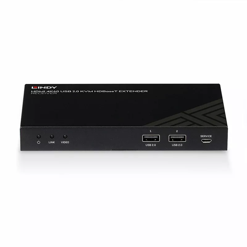 Lindy 150 m Cat.6 HDMI 4K60, IR, RS-232 ir Audio HDBaseT KVM imtuvas