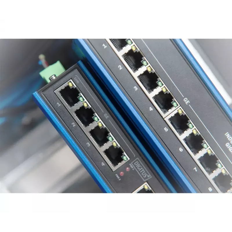 Tinklo jungiklis Digitus DN-651118 4 prievadų Gigabit nevaldomas
