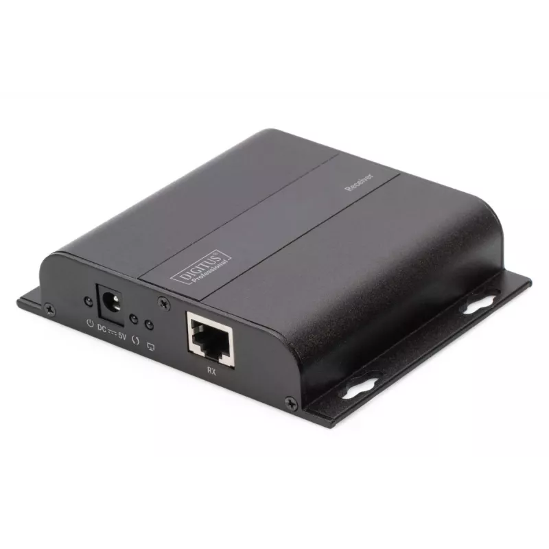DIGITUS HDMI Extender 4K per IP, imtuvas (DS-55123), iki 120 m per CAT6, 4K2K/30Hz, juoda