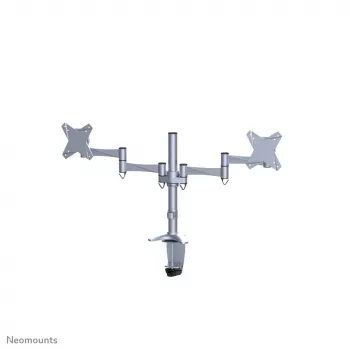 Neomounts FPMA-D1330DSILVER monitorio ranka 10-27 colių, spaustuvas/įvorė, 9 kg, 25.4 cm (10 col.), 68.6 cm (27 col.), 100 x 100 mm, sidabrinė