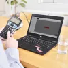 DYMO LabelManager 420P aukštos klasės įkraunamas nešiojamas etikečių spausdintuvas su ABC klaviatūra, 4 D1 juostų rinkiniais ir dėklu