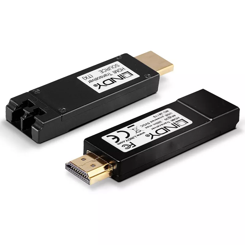 HDMI siųstuvas-imtuvas Lindy 300m Šviesolaidinis HDMI 4K30 Prailgintuvas