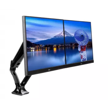 IIYAMA DS3002C-B1 dviejų monitorių laikiklis / stovas 68,6 cm (27 col.) stalas Juoda