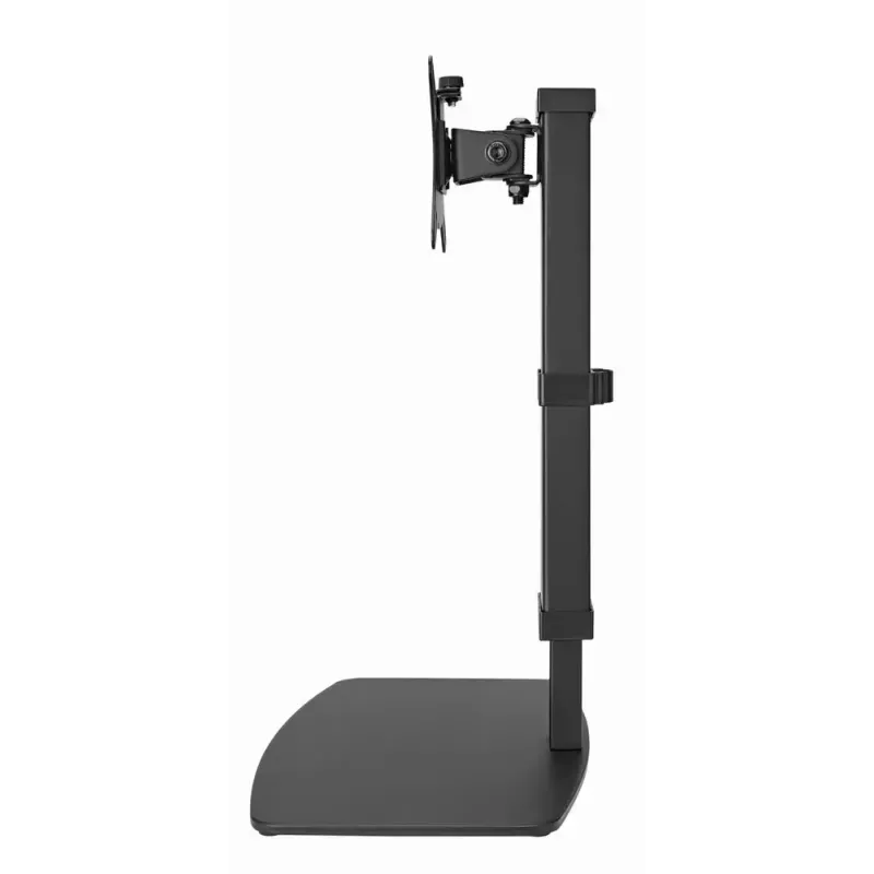 Stalinis monitoriaus stovas GEMBIRD MS-D1ST-02 – aukščio reguliavimas, pilnas judesys, 17–32 colių, 8 kg, VESA 75x75–100x100, juodas