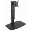 Stalinis monitoriaus stovas GEMBIRD MS-D1ST-02 – aukščio reguliavimas, pilnas judesys, 17–32 colių, 8 kg, VESA 75x75–100x100, juodas