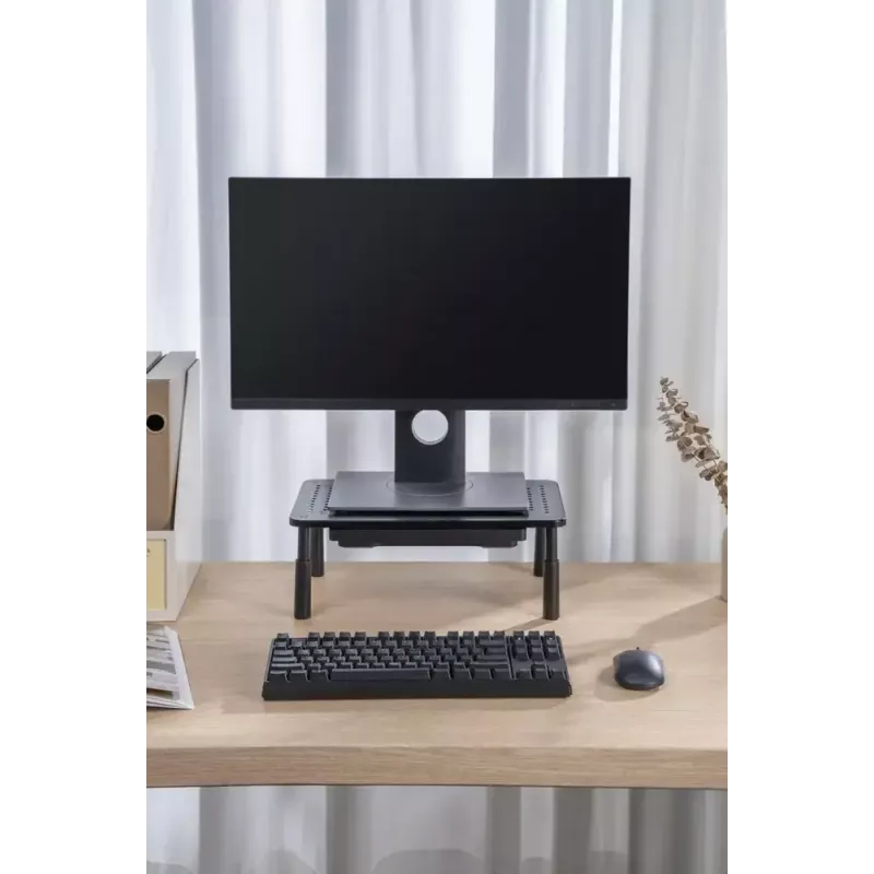 Gembird MS-TABLE-D-01 reguliuojamas stovas monitoriui su stalčiuku