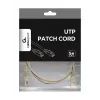 Gembird PP12-0.5M Patch Laidas - Cat5e - UTP - 50cm - Pilka
