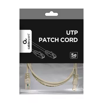 Gembird PP12-0.5M Patch Laidas - Cat5e - UTP - 50cm - Pilka