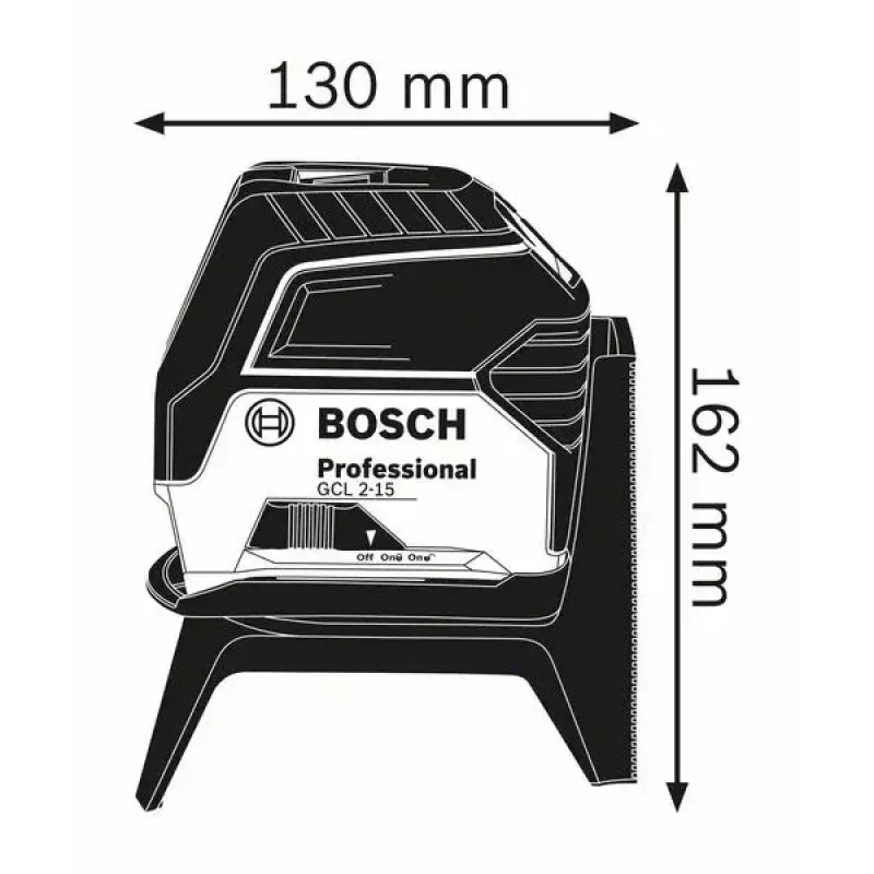 Bosch GCL 2-15 Professional linijinis/taškinis lazerinis nivelyras 15 m 650 nm