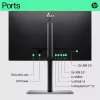 HP E-Series E22 G5 FHD Monitor, 54,6 cm (21,5 colio), 1920 x 1080 pikselių, Full HD, LCD, 5 ms, juodas, sidabrinis
