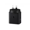 Sieninis įkroviklis Samsung EP-T4511 45W USB‑C PD 3.0, 100–240V, juodas, išmaniesiems telefonams ir planšetėms