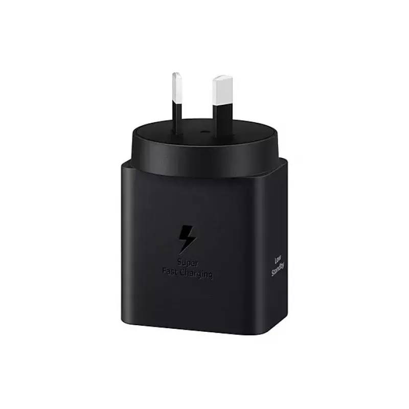 Sieninis įkroviklis Samsung EP-T4511 45W USB‑C PD 3.0, 100–240V, juodas, išmaniesiems telefonams ir planšetėms