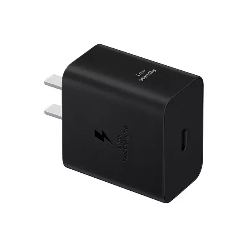 Sieninis įkroviklis Samsung EP-T4511 45W USB‑C PD 3.0, 100–240V, juodas, išmaniesiems telefonams ir planšetėms