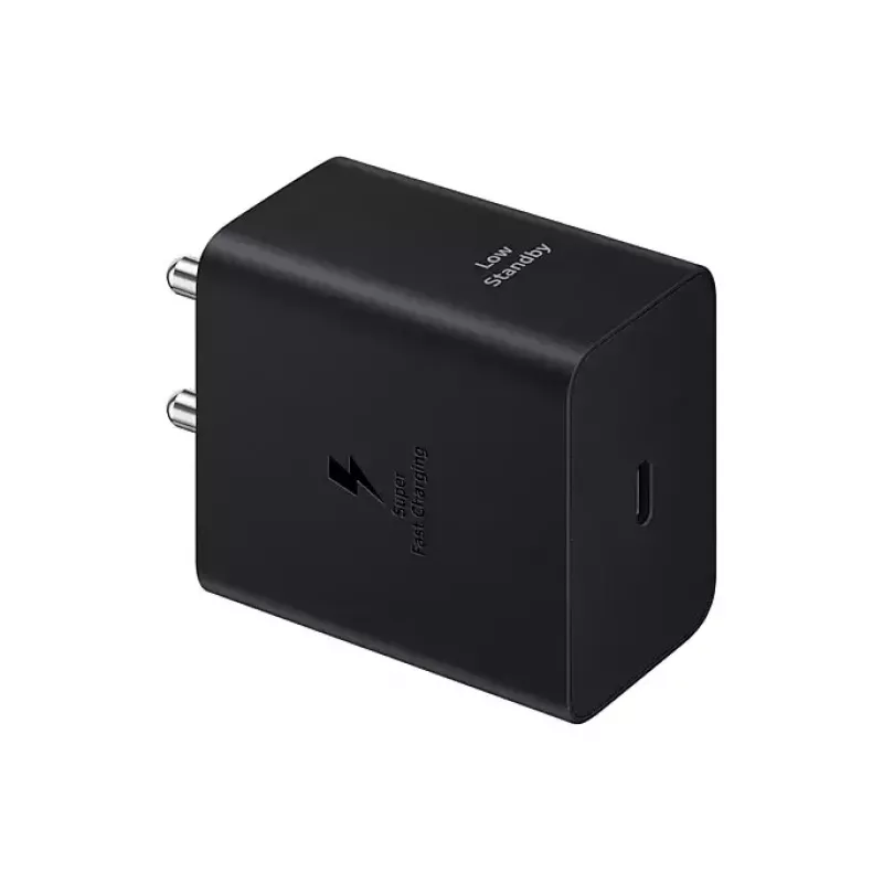 Sieninis įkroviklis Samsung EP-T4511 45W USB‑C PD 3.0, 100–240V, juodas, išmaniesiems telefonams ir planšetėms