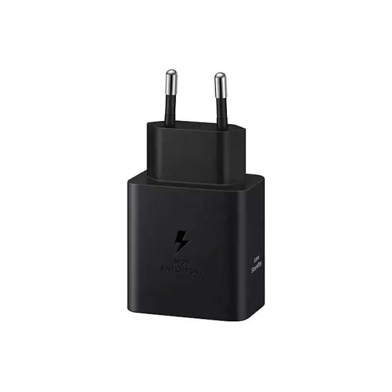 Sieninis įkroviklis Samsung EP-T4511 45W USB‑C PD 3.0, 100–240V, juodas, išmaniesiems telefonams ir planšetėms