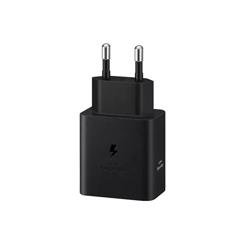 Sieninis įkroviklis Samsung EP-T4511 45W USB‑C PD 3.0, 100–240V, juodas, išmaniesiems telefonams ir planšetėms