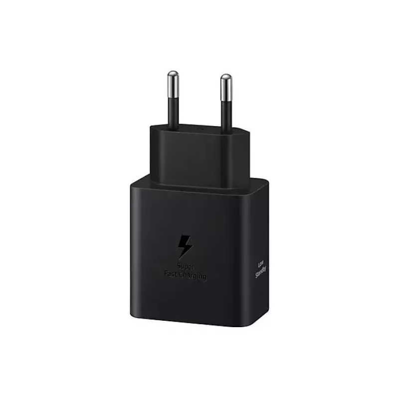 Sieninis įkroviklis Samsung EP-T4511 45W USB‑C PD 3.0, 100–240V, juodas, išmaniesiems telefonams ir planšetėms