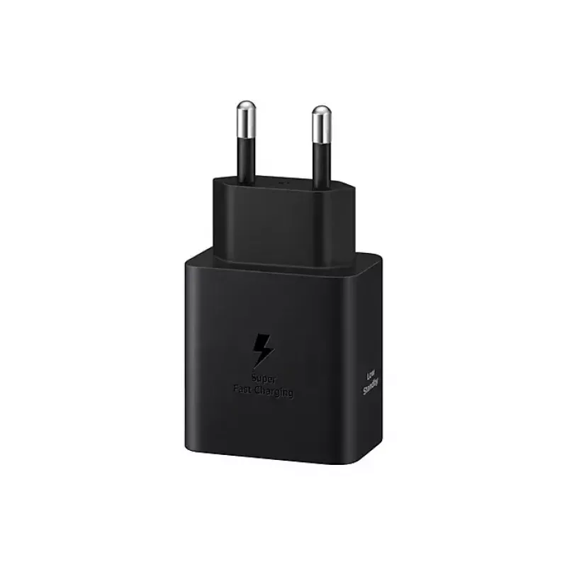 Sieninis įkroviklis Samsung EP-T4511 45W USB‑C PD 3.0, 100–240V, juodas, išmaniesiems telefonams ir planšetėms