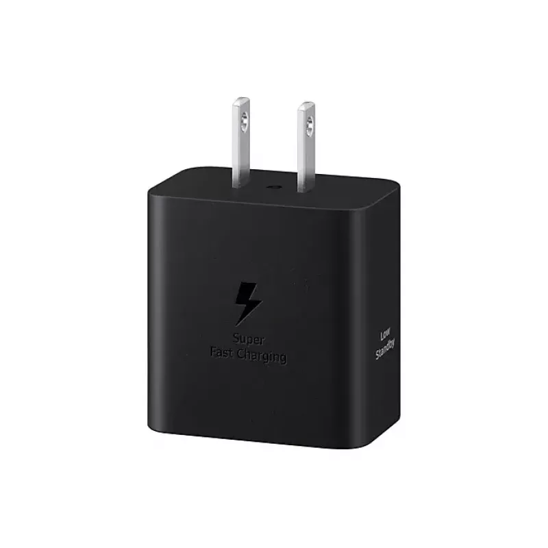Sieninis įkroviklis Samsung EP-T4511 45W USB‑C PD 3.0, 100–240V, juodas, išmaniesiems telefonams ir planšetėms