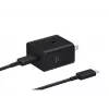 Sieninis įkroviklis Samsung EP-T4511 45W USB‑C PD 3.0, 100–240V, juodas, išmaniesiems telefonams ir planšetėms