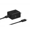 Sieninis įkroviklis Samsung EP-T4511 45W USB‑C PD 3.0, 100–240V, juodas, išmaniesiems telefonams ir planšetėms