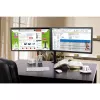 Monitorų laikiklis TECHLY ICA-LCD-382-D 2 ekranams, ant stalo spaustuvas, iki 27 colių, 20 kg, VESA 75x75–100x100, juodas