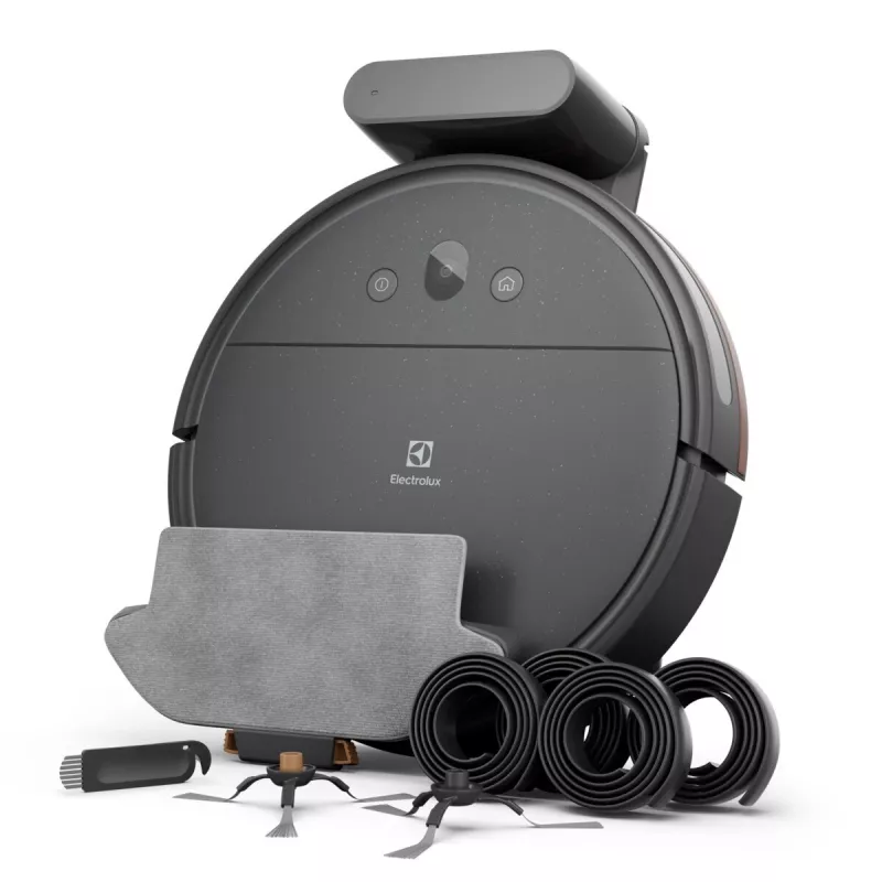 Robotinis dulkių siurblys Electrolux ER61UW1DG be maišelio, 0.22 L, 120 min veikimo laikas, HEPA, šlapias valymas, Wi‑Fi