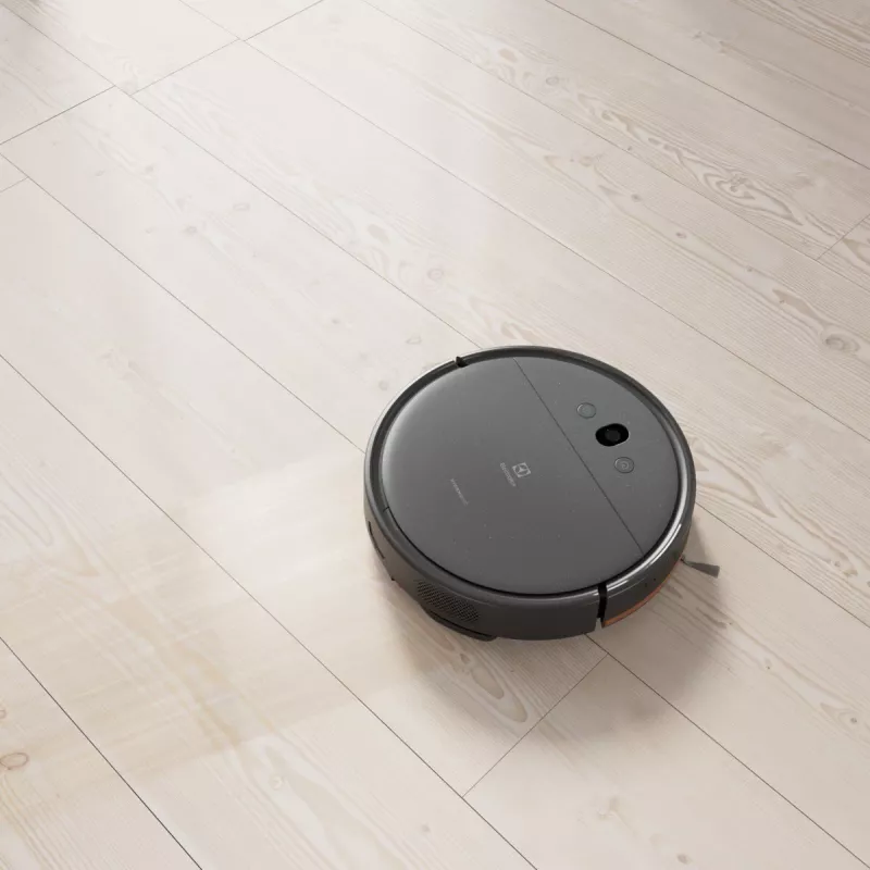 Robotinis dulkių siurblys Electrolux ER61UW1DG be maišelio, 0.22 L, 120 min veikimo laikas, HEPA, šlapias valymas, Wi‑Fi