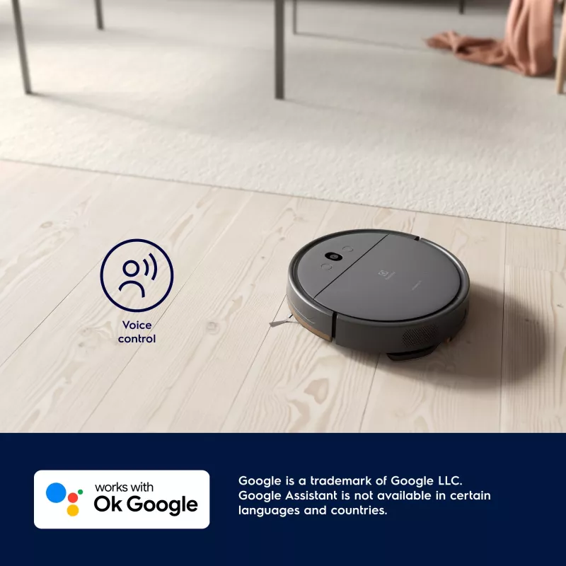 Robotinis dulkių siurblys Electrolux ER61UW1DG be maišelio, 0.22 L, 120 min veikimo laikas, HEPA, šlapias valymas, Wi‑Fi