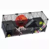Narvelis graužikams FERPLAST Multipla hamster didelis 107,5×37,5×42 cm, metalinis, juodas