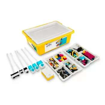 LEGO SPIKE Prime 45678 edukacinis robotikos rinkinys — 528 dalių, 2 minifigūrėlės, nuo 10 metų