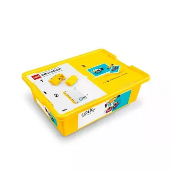 LEGO SPIKE Prime 45678 edukacinis robotikos rinkinys — 528 dalių, 2 minifigūrėlės, nuo 10 metų
