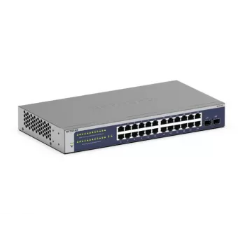 NETGEAR GS724Tv6 valdomas L2+/L3 Gigabit Ethernet (10/100/1000) jungiklis 1U mėlynas, pilkas