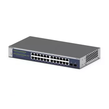 NETGEAR GS724Tv6 valdomas L2+/L3 Gigabit Ethernet (10/100/1000) jungiklis 1U mėlynas, pilkas