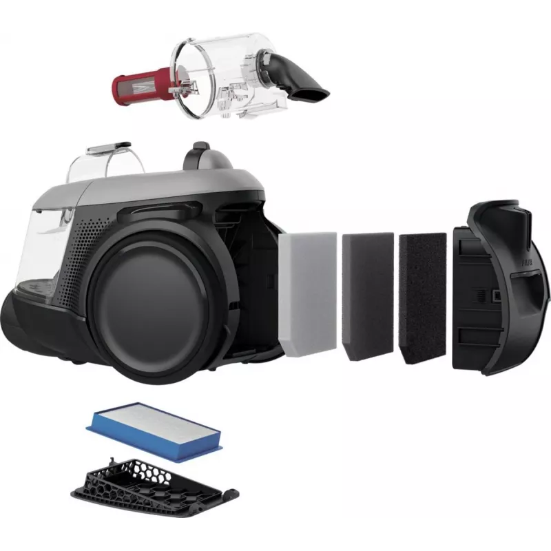Bevonis sausas siurblys Electrolux EL61A4UG pilkas, 700 W, 170 W siurbimo galia, 9 m laidas, 12 m spindulys